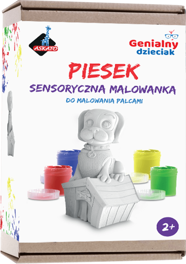 zabawka sensoryczna askato piesek